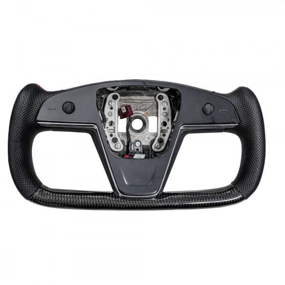 Apexsteer Carbon Fiber Yoke style Steering Wheel at105240 | Tesla Model Y