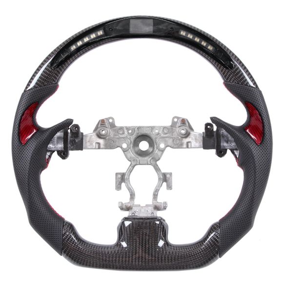 Apexsteer Carbon Fiber Steering Wheel + LED Dash at104872 Infiniti G37 2011-2017