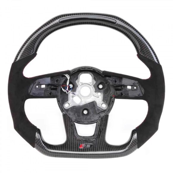 Apexsteer Carbon Fiber Steering Wheel + LED at105113 - V2 | Audi A3 2017-2022
