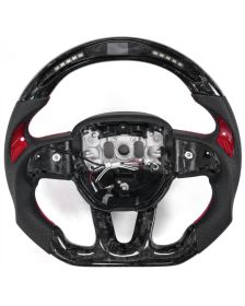 Apexsteer Carbon Fiber Steering Wheel +LED Dash Display AT101781 | Dodge Charger 2015-2023