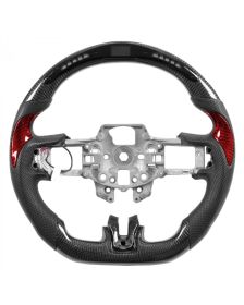 Apexsteer Carbon Fiber Steering Wheel +LED Dash Display at101787 | Ford Mustang 2015-2023