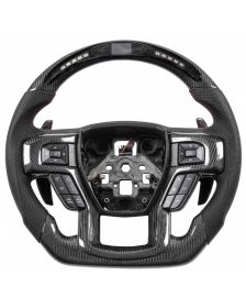 Apexsteer Carbon Fiber Steering Wheel +LED Dash at101901 | Ford F-150 | F-250 | F-350 2015-2020