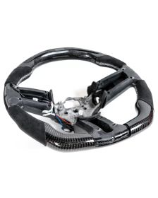 Apexsteer Carbon Fiber Steering Wheel +LED Dash Display at102195 | Ford Mustang 2010-2014