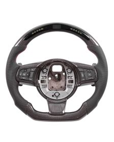 Apexsteer Carbon Fiber Steering Wheel + LED Dash at104940 | Jaguar E-Pace 2014-2020