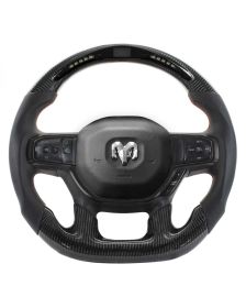 Apexsteer Carbon Fiber Steering Wheel+LED Dash | RAM 1500 TRX 2021-2024