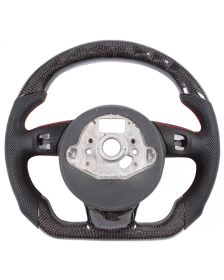 Apexsteer Carbon Fiber Steering Wheel + LED Dash at104897 | Audi S3 2012-2022