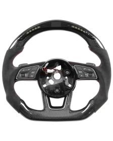 Apexsteer Carbon Fiber Steering Wheel + LED Dash at104913 | Audi A3 2017-2020