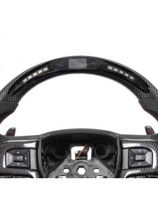 Apexsteer Carbon Fiber Steering Wheel + LED Dash at105227 | Ford F-350 2021-2023