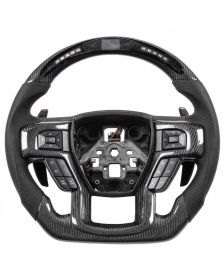 Apexsteer Carbon Fiber Steering Wheel + LED Dash at105223 | Ford F-150 2021-2023
