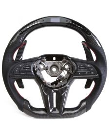 Apexsteer Carbon Fiber Steering Wheel + LED at105011 Infiniti Q50 2018-2021