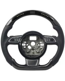 Apexsteer Carbon Fiber Steering Wheel + LED Dash at105033 | Audi A3 2008-2016