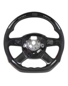 Apexsteer Carbon Fiber Steering Wheel + LED at105139 | Audi A4 2013-2016