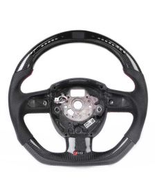 Apexsteer Carbon Fiber Steering Wheel + LED at105143 | Audi A5 2006-2012