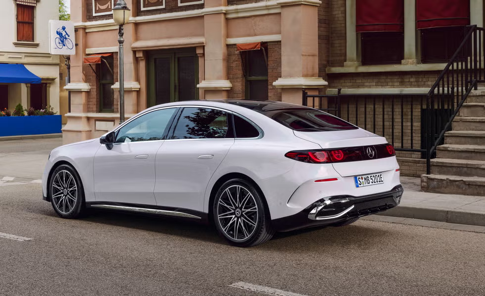 2027 Mercedes-Benz C-Class EV Rear View with Star Taillights